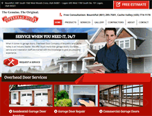 Tablet Screenshot of garagedoorsofutah.com